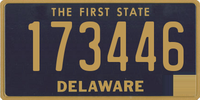 DE license plate 173446