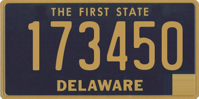 DE license plate 173450