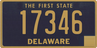DE license plate 17346