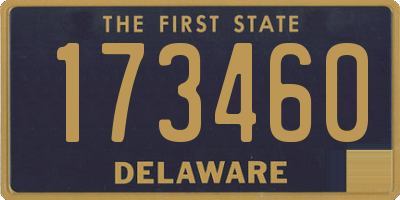 DE license plate 173460