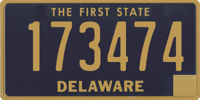 DE license plate 173474