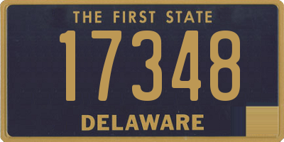 DE license plate 17348