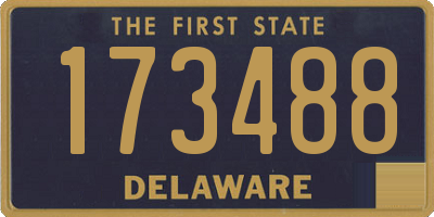 DE license plate 173488