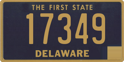 DE license plate 17349