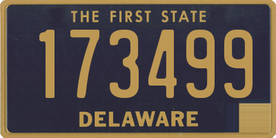 DE license plate 173499