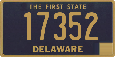DE license plate 17352