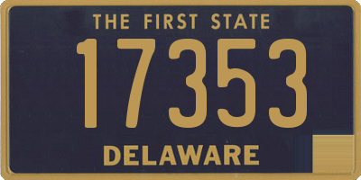 DE license plate 17353
