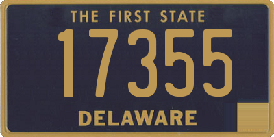 DE license plate 17355