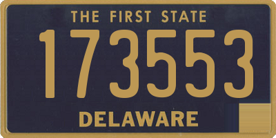 DE license plate 173553