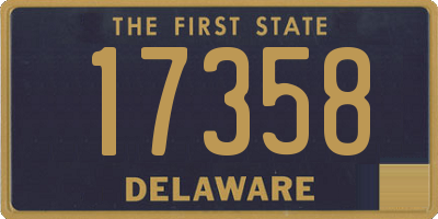 DE license plate 17358