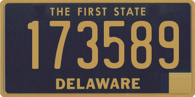 DE license plate 173589