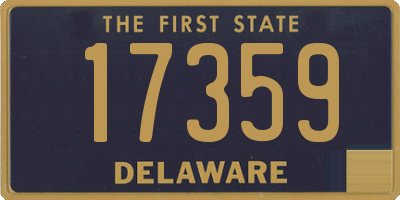 DE license plate 17359