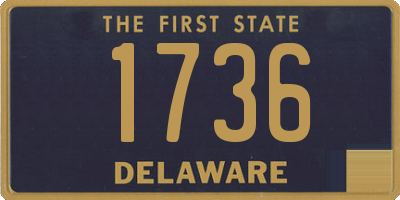 DE license plate 1736