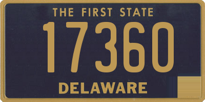 DE license plate 17360