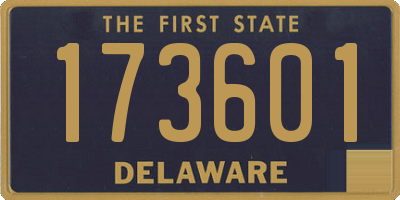 DE license plate 173601