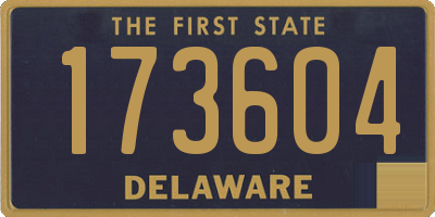 DE license plate 173604