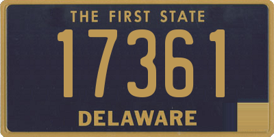 DE license plate 17361