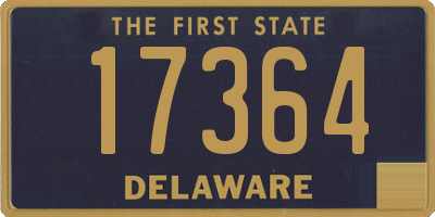 DE license plate 17364