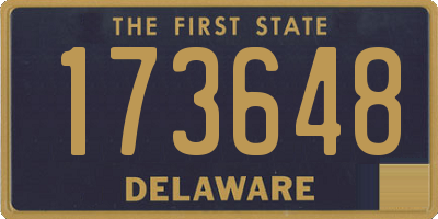 DE license plate 173648