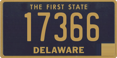 DE license plate 17366