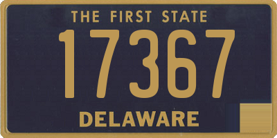 DE license plate 17367