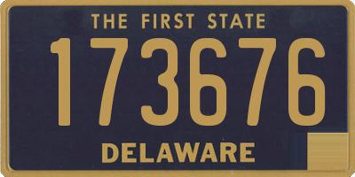 DE license plate 173676