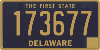 DE license plate 173677