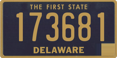 DE license plate 173681