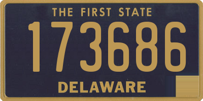 DE license plate 173686