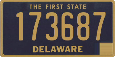 DE license plate 173687