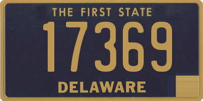 DE license plate 17369