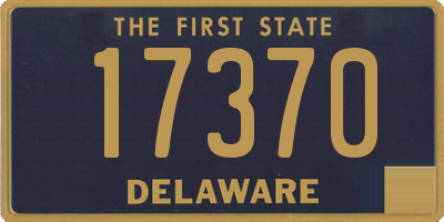 DE license plate 17370