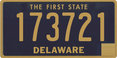 DE license plate 173721