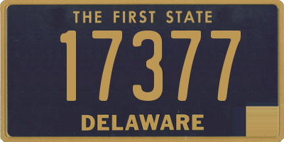 DE license plate 17377