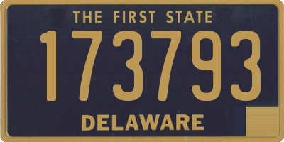 DE license plate 173793