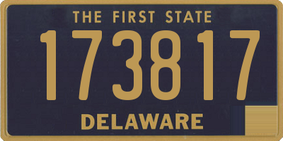 DE license plate 173817