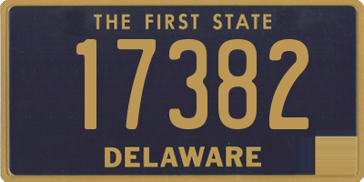 DE license plate 17382