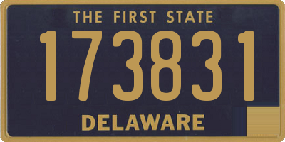 DE license plate 173831