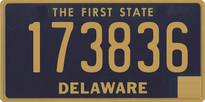 DE license plate 173836