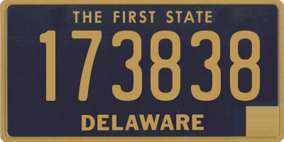 DE license plate 173838