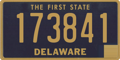 DE license plate 173841