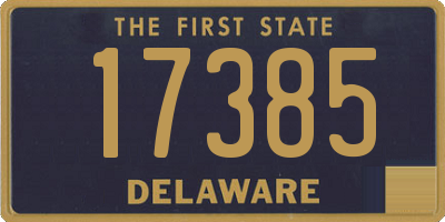 DE license plate 17385