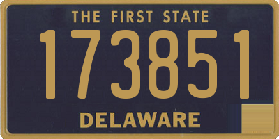 DE license plate 173851