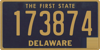 DE license plate 173874