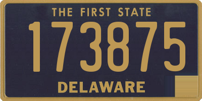 DE license plate 173875