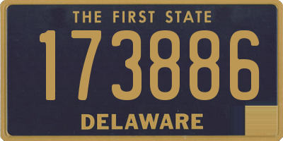 DE license plate 173886