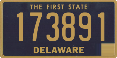 DE license plate 173891