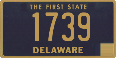 DE license plate 1739