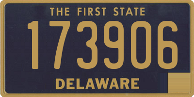 DE license plate 173906
