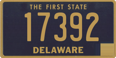 DE license plate 17392